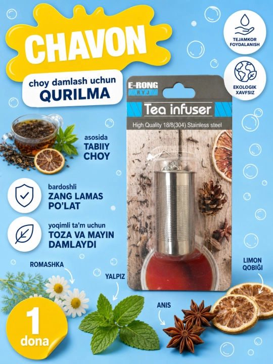 CHAVON choy damlash uchun qurilma - 