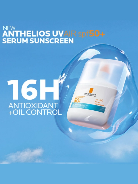 LA ROCHE-POSAY ANTHELIOS UVAIR YUZ UCHUN SPF50+ suyuqligi, 50 ml