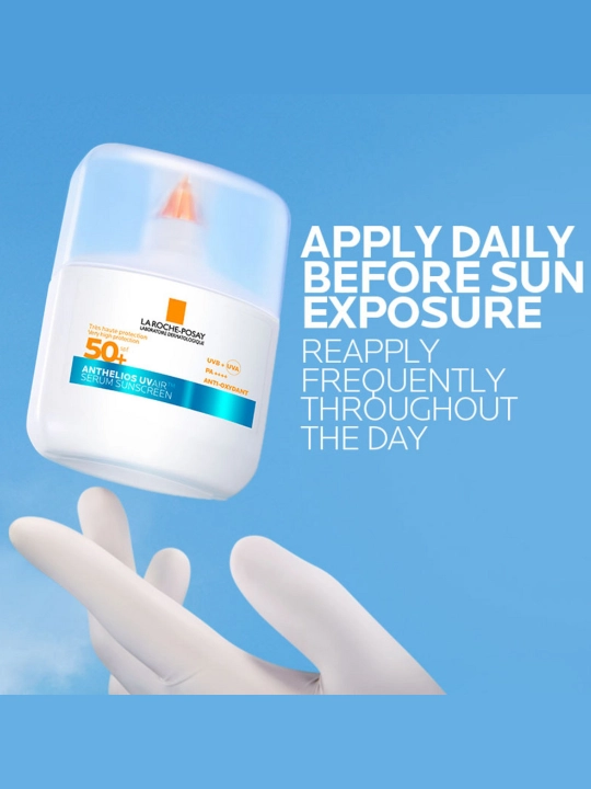 LA ROCHE-POSAY ANTHELIOS UVAIR YUZ UCHUN SPF50+ suyuqligi, 50 ml