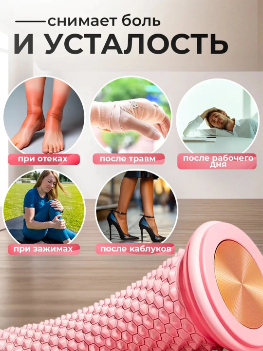 Массажный ролик для стоп и тела