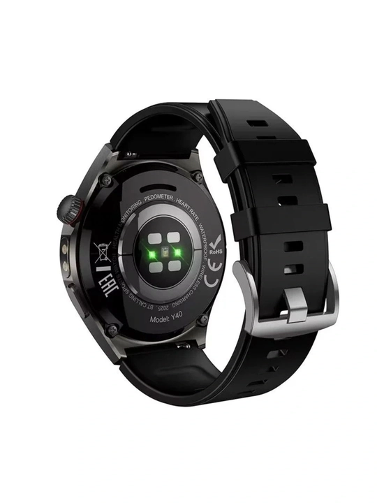 Hoco Y40 aqlli soati — Bluetooth orqali qo‘ng‘iroqlarni qo‘llab-quvvatlaydi, 2 ta tasma bilan, IP68 suv va changdan himoya darajasiga ega.