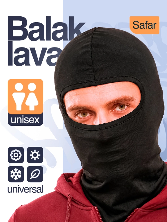 Nafas oluvchi balaklava niqobi, sport va mototsikl uchun shlem osti kiyimi, uniseks - 
