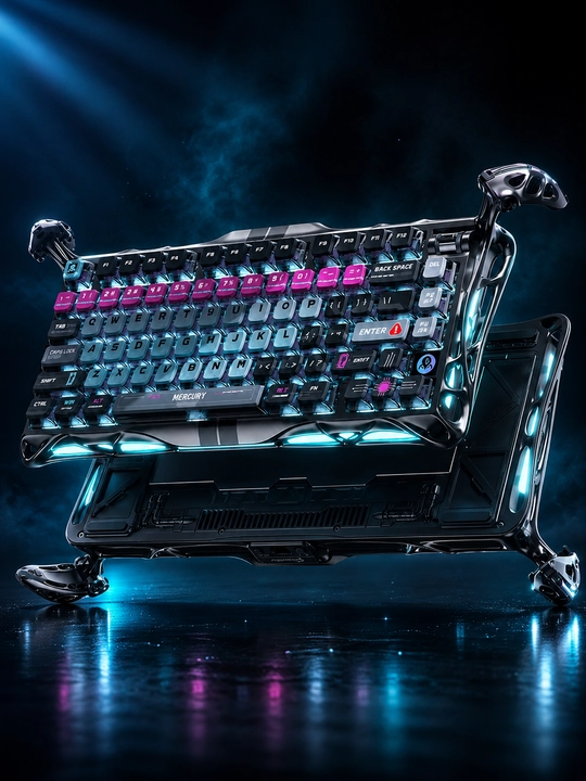 Cyberpunk dizayn GRAVASTAR MERCURY V75 PRO