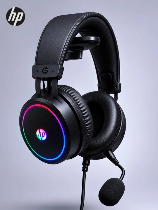 Игровые наушники для компьютера и ноутбука, проводные, с микрофоном и RGB подсветкой