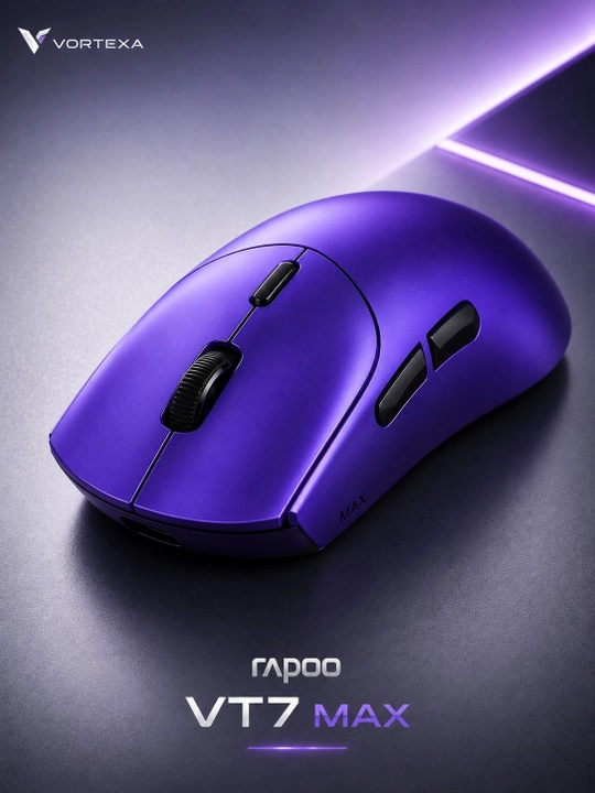 Rapoo VT7 MAX gaming simsiz sichqonchasi, 8K, PixArt 30K, 500 soatgacha ishlash - 