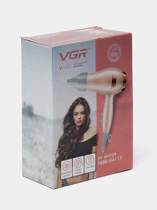 Sochni quritish va turmaklash uchun VGR V-432 professional feni