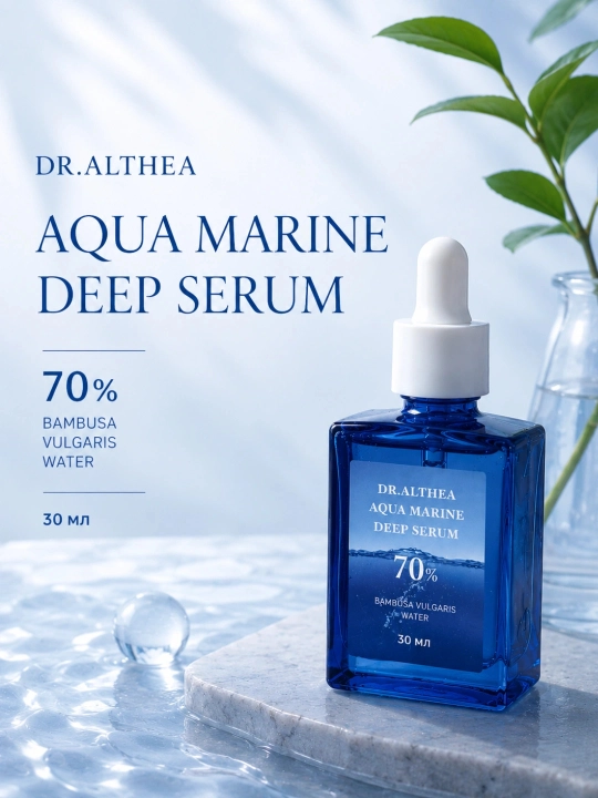 Успокаивающая сыворотка Dr. Althea Aqua Marine Deep увлажнения и восстановления кожи Serum - 