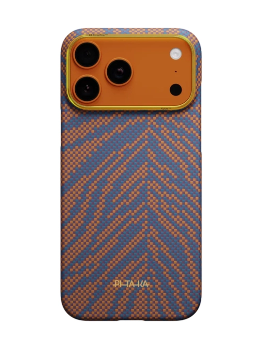 Chexol Pitaka Iphone 17 Pro, Pro Max, Magsafe bilan, ultra yupqa, o'ta mustahkam kevlardan