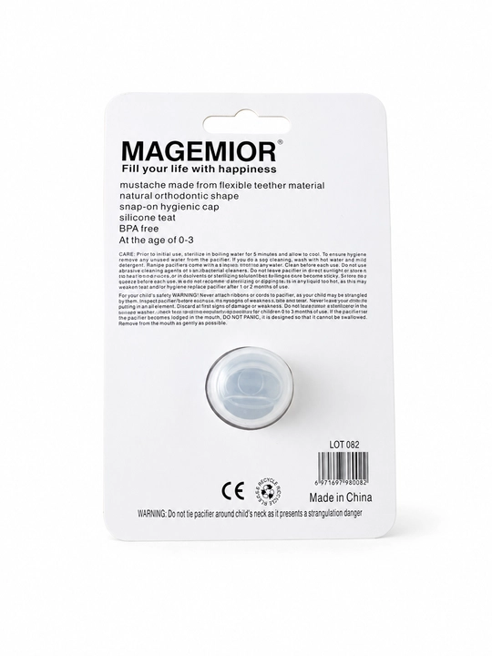 Веселая пустышка-усы MAGEMIOR 0+