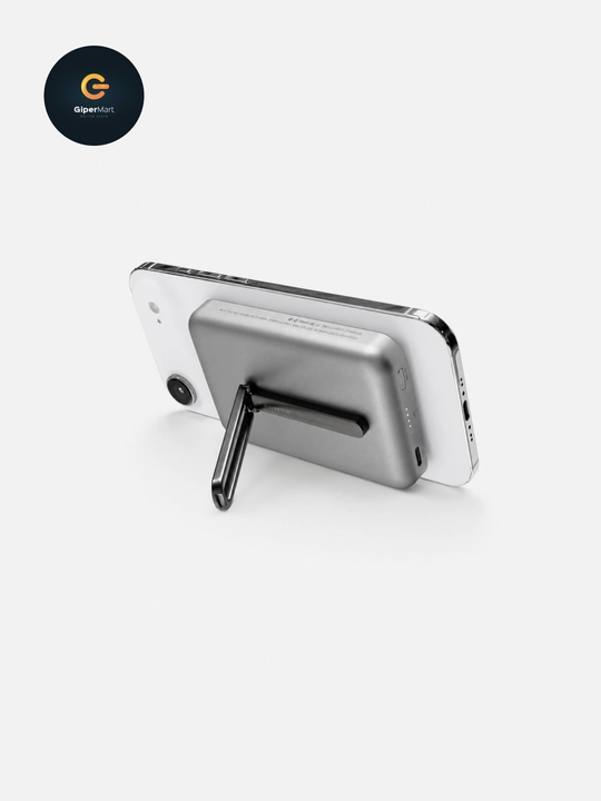 MagSafe va iPhone uchun taglik bilan tashqi akkumulyator, 5000 mA/soat quvvat banki