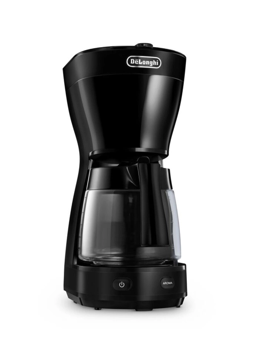 De’Longhi ICM16210.BK maydalangan qahva uchun tomchili qahva qaynatgich, 1,25 l, Aroma