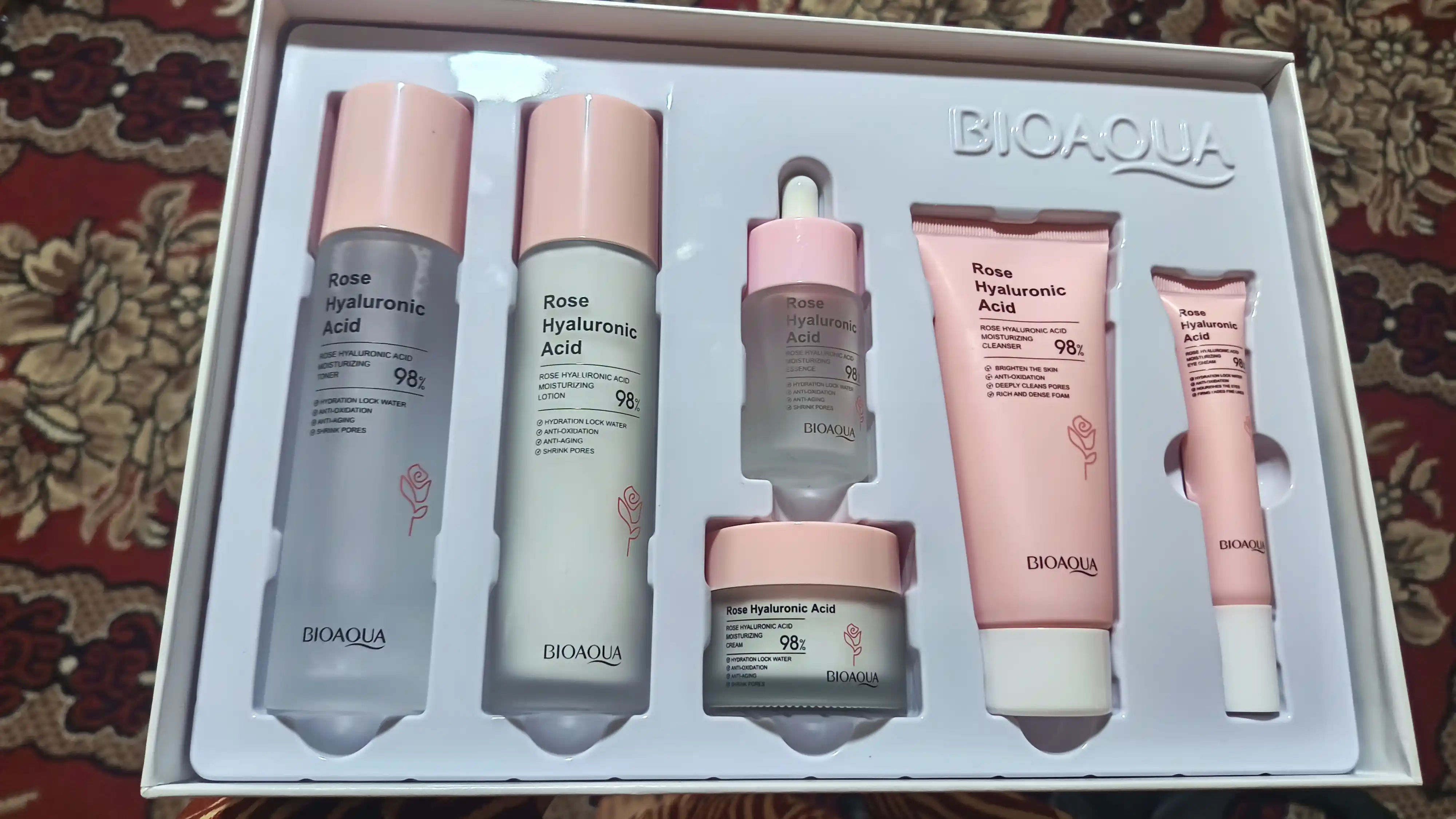 Набор для ухода за лицом, из 6 предметов, для омоложения кожи, BIOAQUA