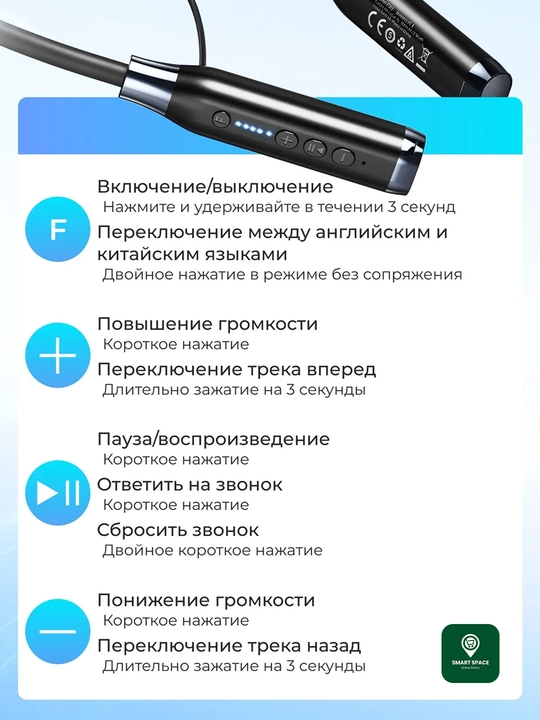 HOCO ES серия (ES62/ES67/ES53) Спортивные Bluetooth наушники мощный бас микрофон