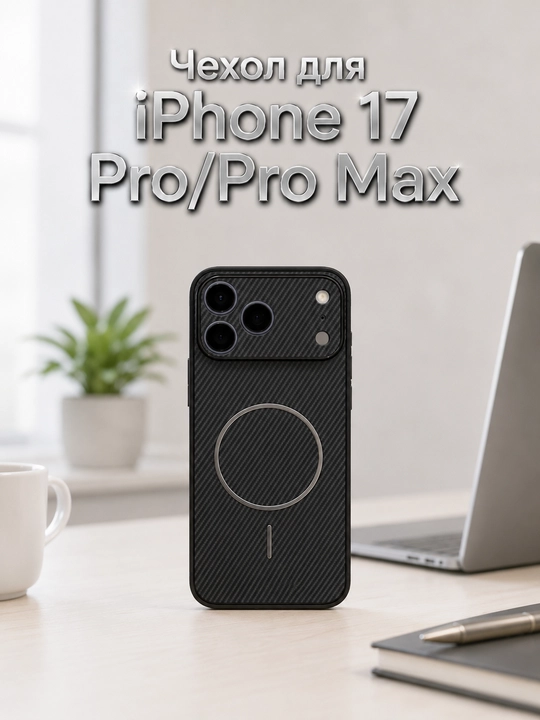 IPhone 15 Pro Max / 16 Pro Max / 17 Pro Max uchun himoya va zarbaga chidamli g'ilof