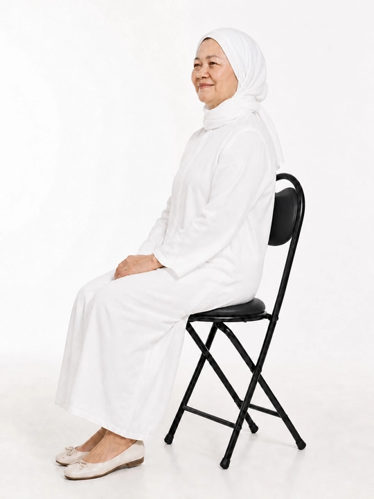 Umra uchun yig‘ma stul, yengil, yumshoq o‘rindiqli va suyanchiqli, stulcha, stullar, mebel
