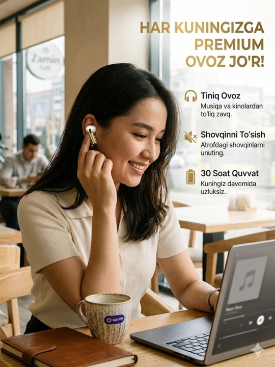 Pods Pro 2 simsiz quloqchinlari, sensorli boshqaruv, iPhone va Android uchun