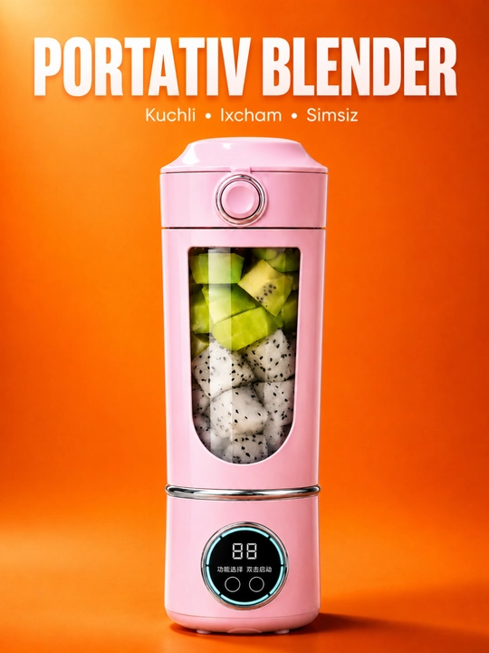 Блендер портативный FreshMix Mini USB для смузи, коктейлей и свежих соков - 