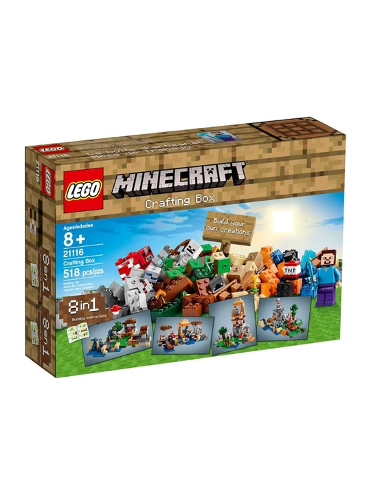 Конструктор Minecraft для детей с подарком, блочный набор 278–1047 деталей