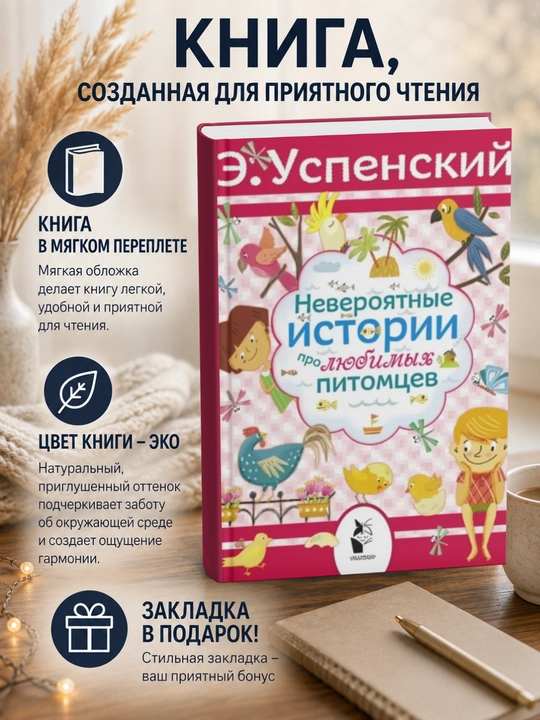 Eduard Nikolayevich Uspenskiy. Neveroyatnyye istorii pro lyubimykh pitomtsev - 