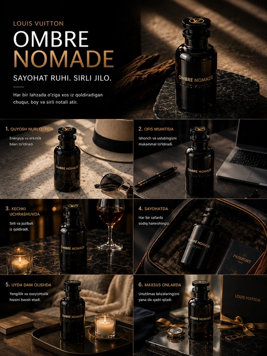 Louis Vuitton Imagination, Symphony, Ombra Nomade, Limensite 12 часов стойкости