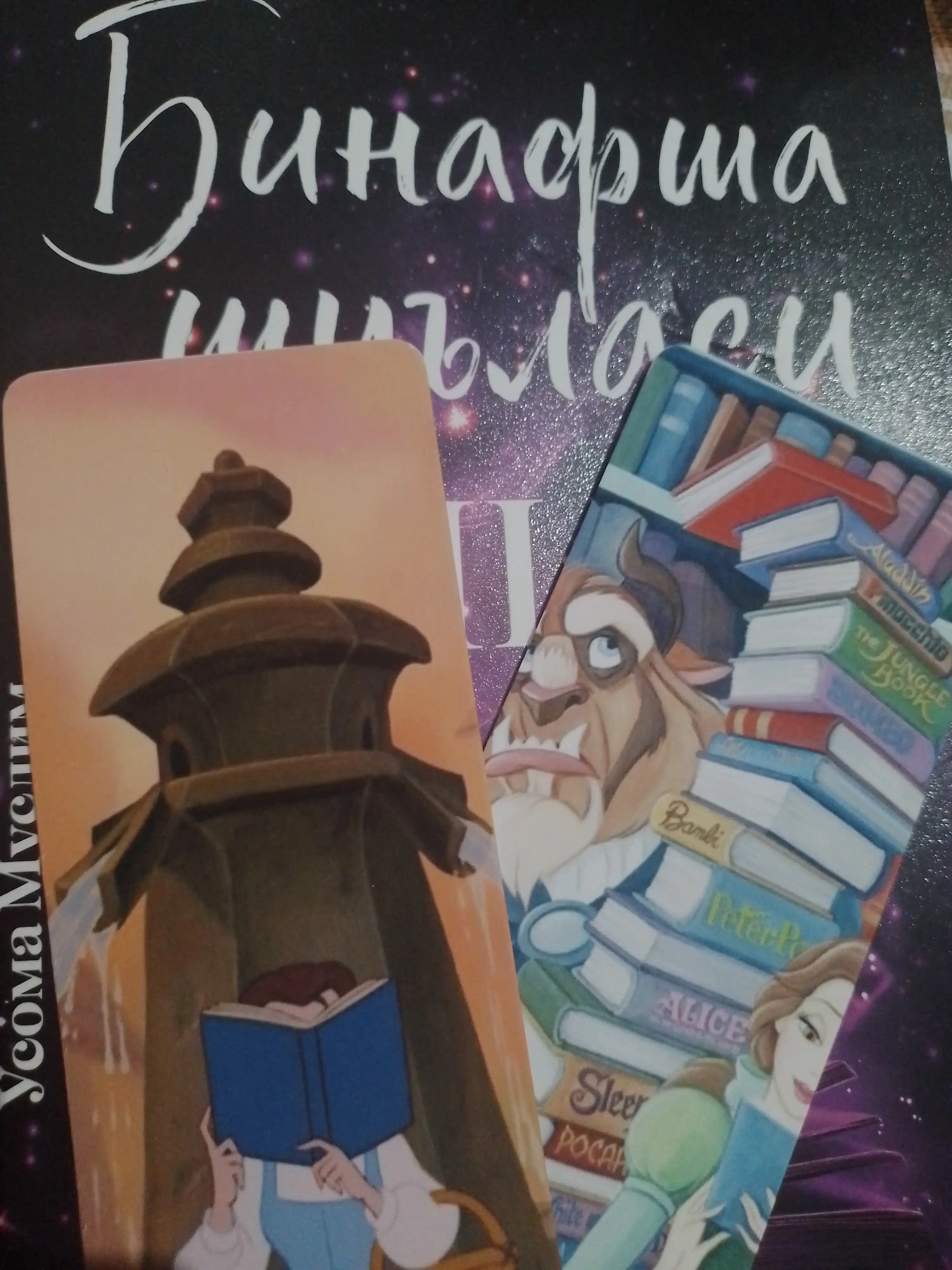 Kitob va kundalik uchun xatcho'p 2 dona, "Garri Potter" "Angliya" "pushti" "Disney" mavzu