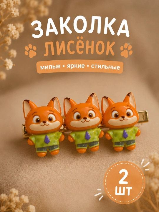 Заколки яблочки, клубнички, лампочка, 2 шт, для волос, фруктовые заколки ручной работы