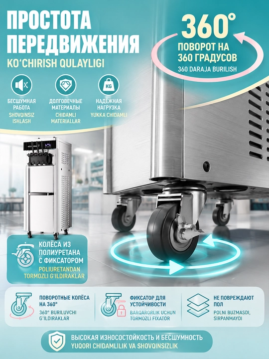 Аппарат для мороженного, DONPER HL-01, фризер для мягкого мороженого