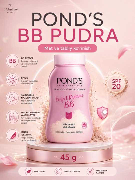POND'S BB пудра для лица пондс тайская матирующая рассыпчатая SPF 45г Таиланд BB Magic