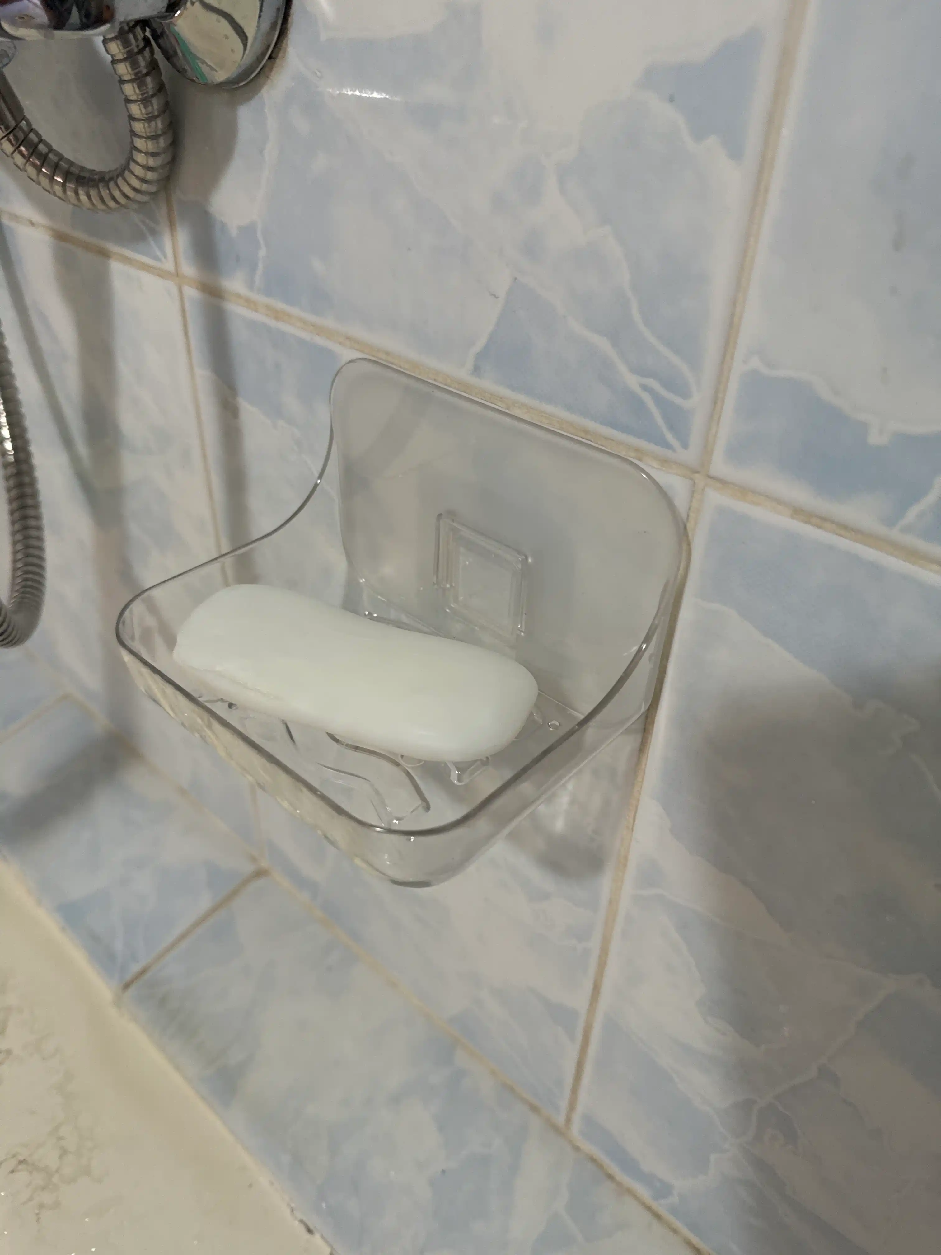 Vannaxona uchun devor tokchasi, to‘g‘ri burchakli, saqlash uchun, teshiksiz, plastik