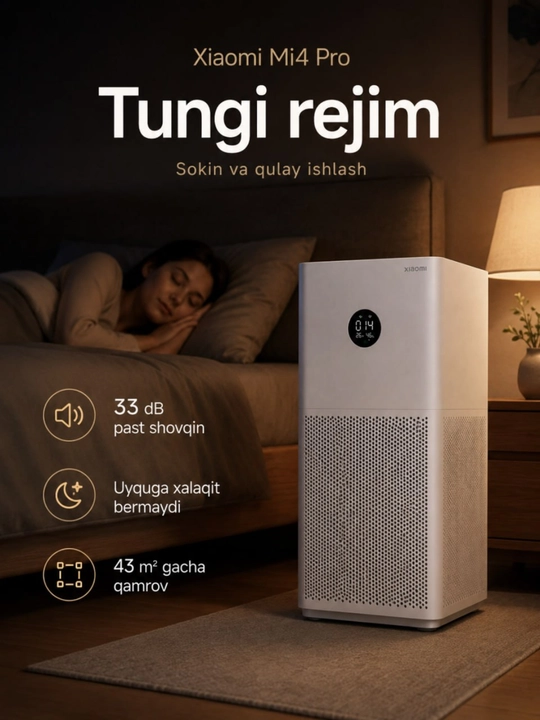 Xiaomi Mi 4 Pro, 4 Lite havo tozalagichi