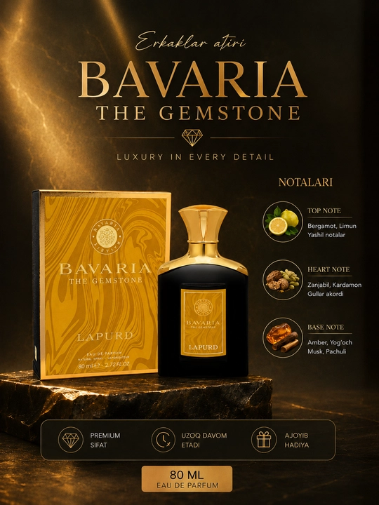 Fragrance World Bavaria the Gemstone Lapurd, арабский аромат для мужчин - 