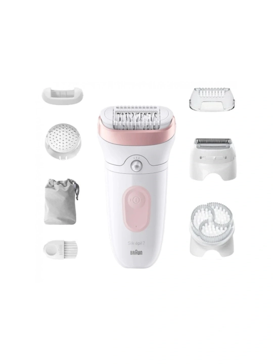 Эпилятор Braun SE7060 Silk-épil 7, аккумуляторный, влагозащищенный, 40 пинцетов