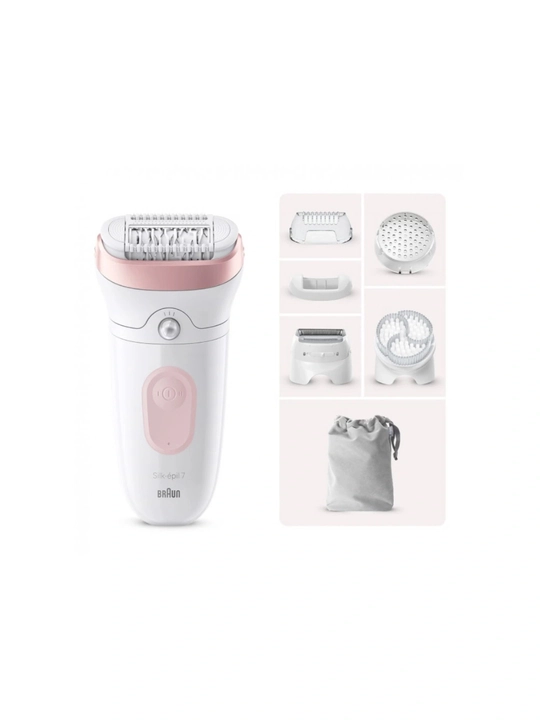 Эпилятор Braun SE7060 Silk-épil 7, аккумуляторный, влагозащищенный, 40 пинцетов