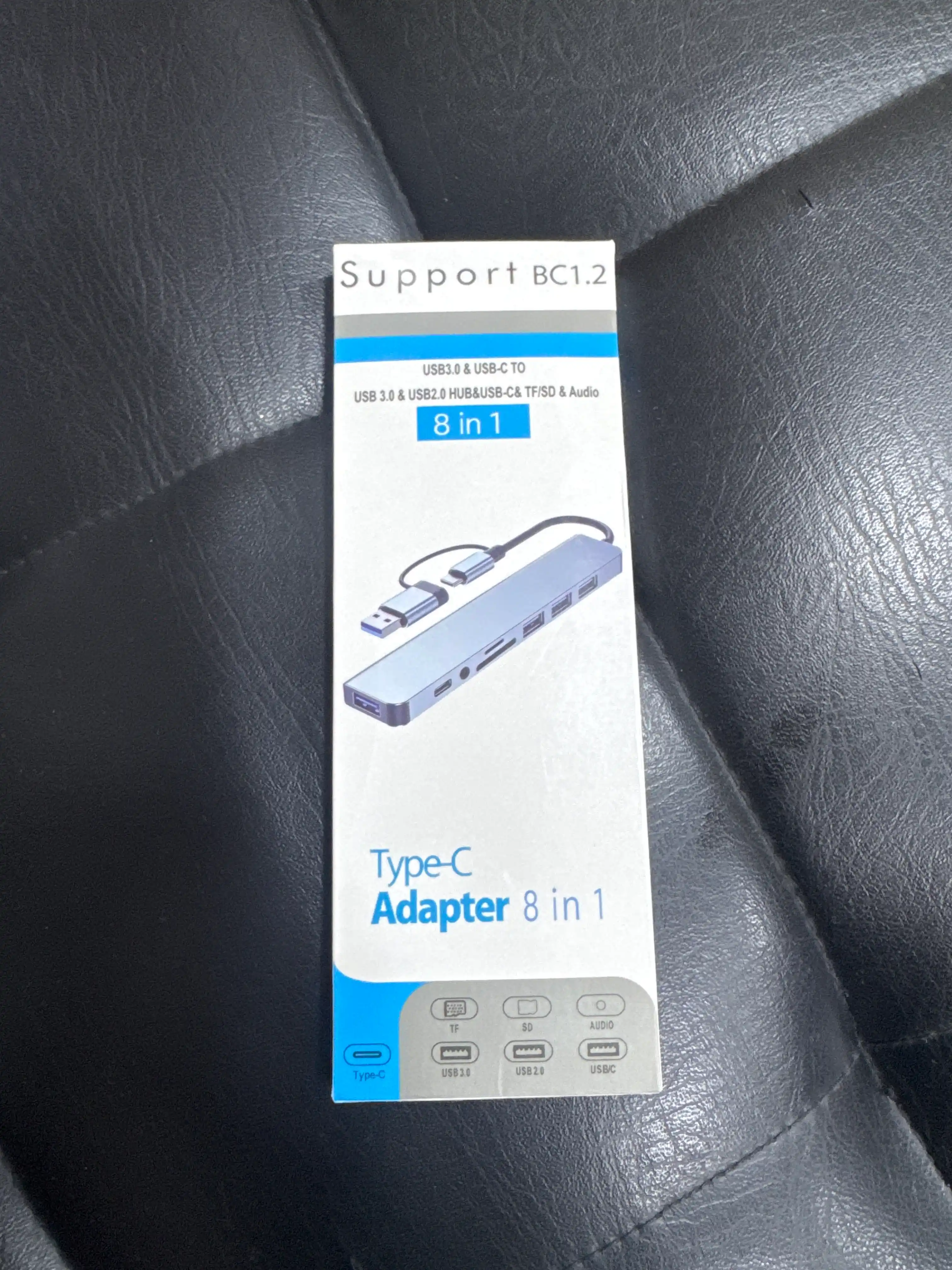 USB-C HUB: USB 3.0, USB-C, HDMI, SD va MicroSD portlari bilan ko‘p funksiyali adapter