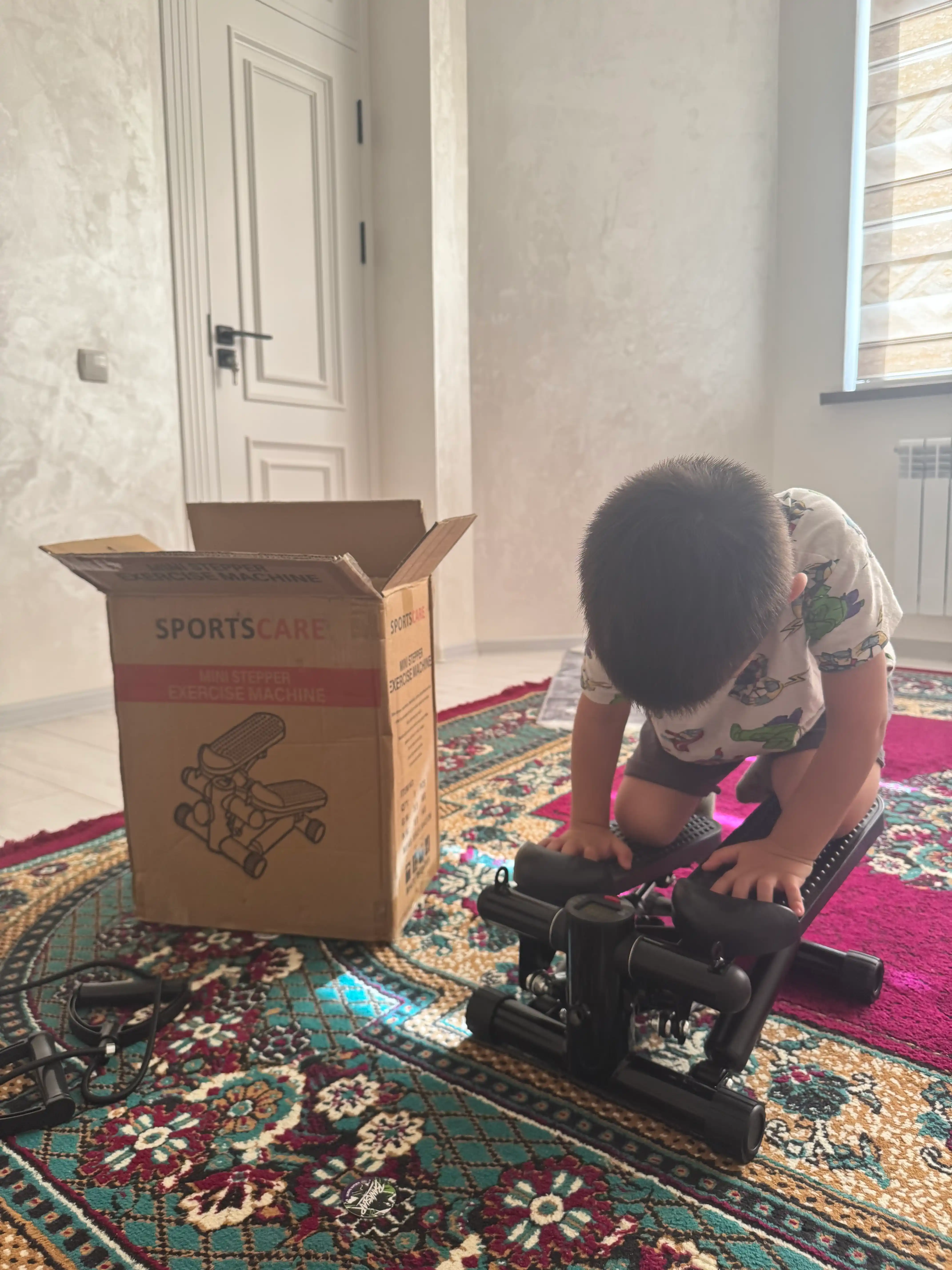 Mini stepper espanderlar bilan, 11 daraja, 120 kg gacha
