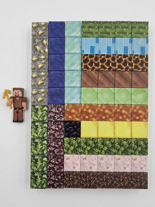 Minecraft My World magnit konstruktori, bolalar uchun rivojlantiruvchi kubiklar