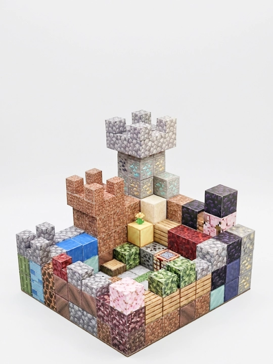 Minecraft My World magnit konstruktori, bolalar uchun rivojlantiruvchi kubiklar