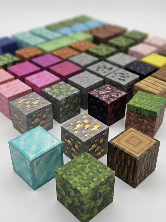 Minecraft My World magnit konstruktori, bolalar uchun rivojlantiruvchi kubiklar