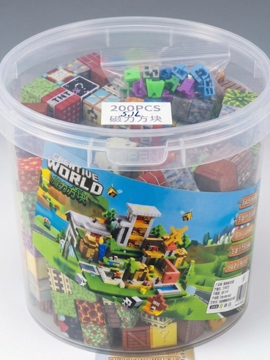 Minecraft My World magnit konstruktori, bolalar uchun rivojlantiruvchi kubiklar