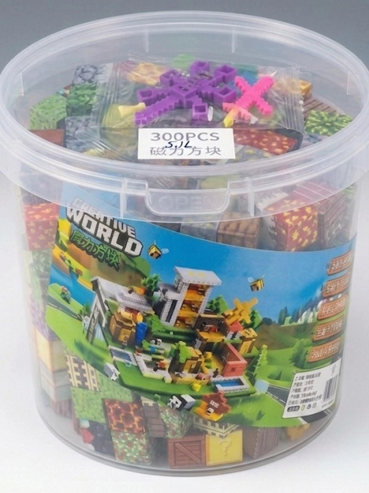 Minecraft My World magnit konstruktori, bolalar uchun rivojlantiruvchi kubiklar