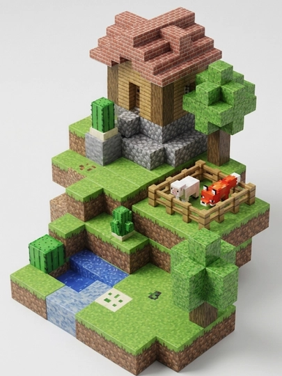 Lego magnit konstruktori Minecraft My World, bolalar uchun rivojlantiruvchi kubiklar 180