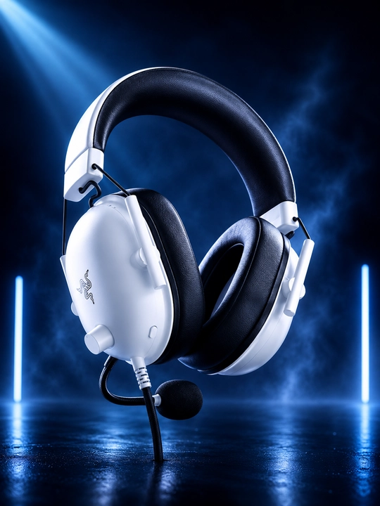 Yengil va kuchli gaming headset RAZER BLACKSHARK V2 X (WHITE) - 