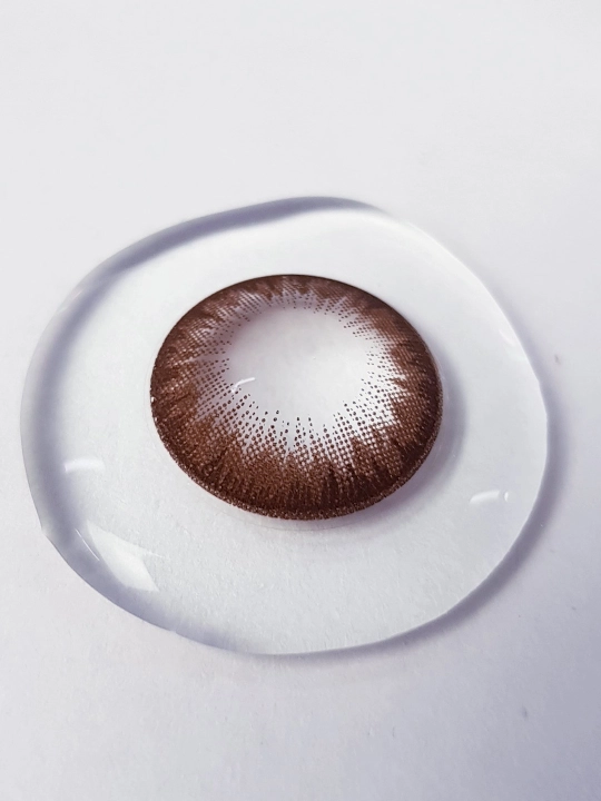 K2020 CHOCO Rangli kontakt linzalari, shokoladli rang, BC 8.6, DIA 14.5, 12 oy