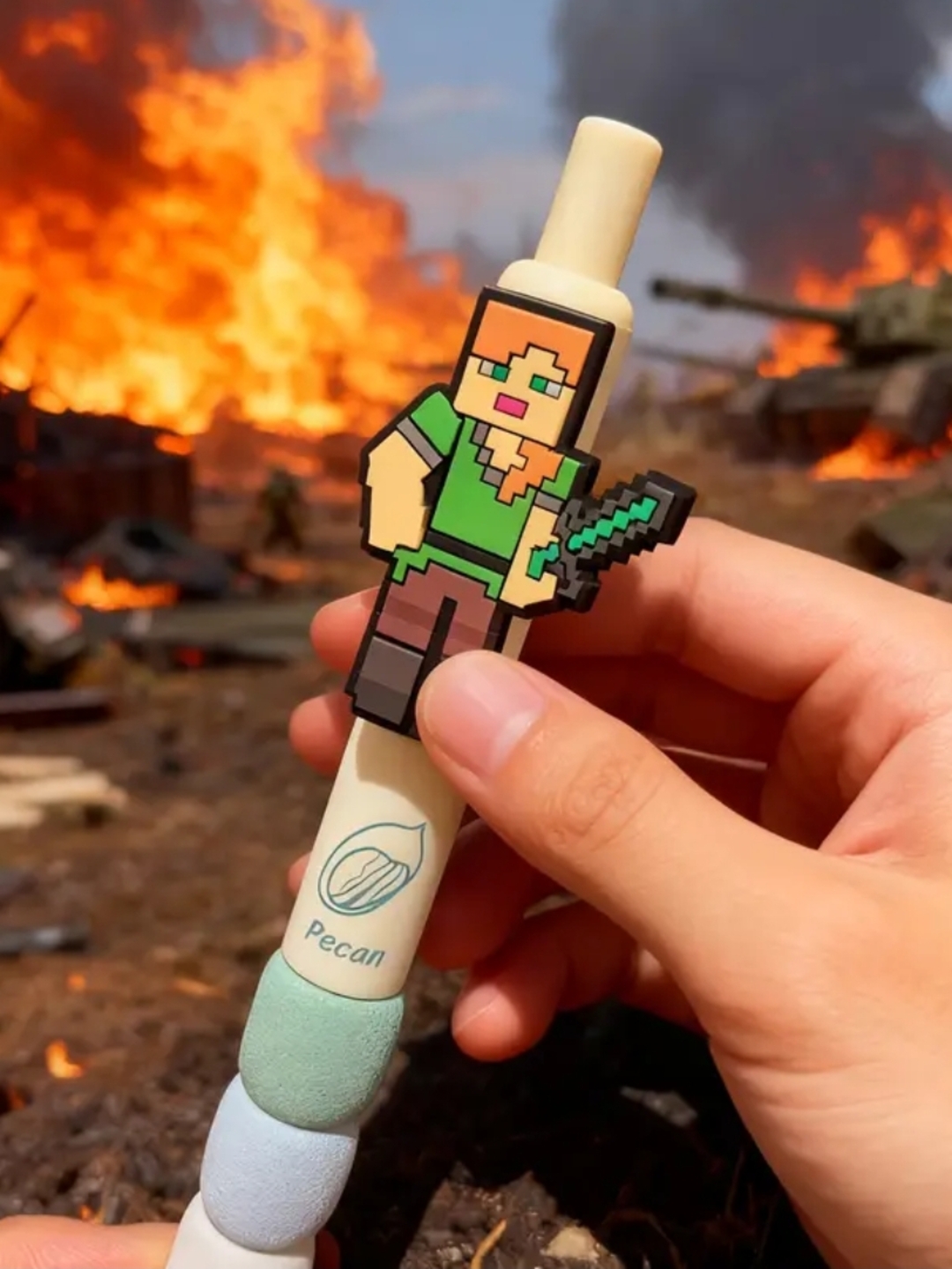 Набор шариковых ручек в стиле Minecraft и Demon Hunters – 5 и 6 штук