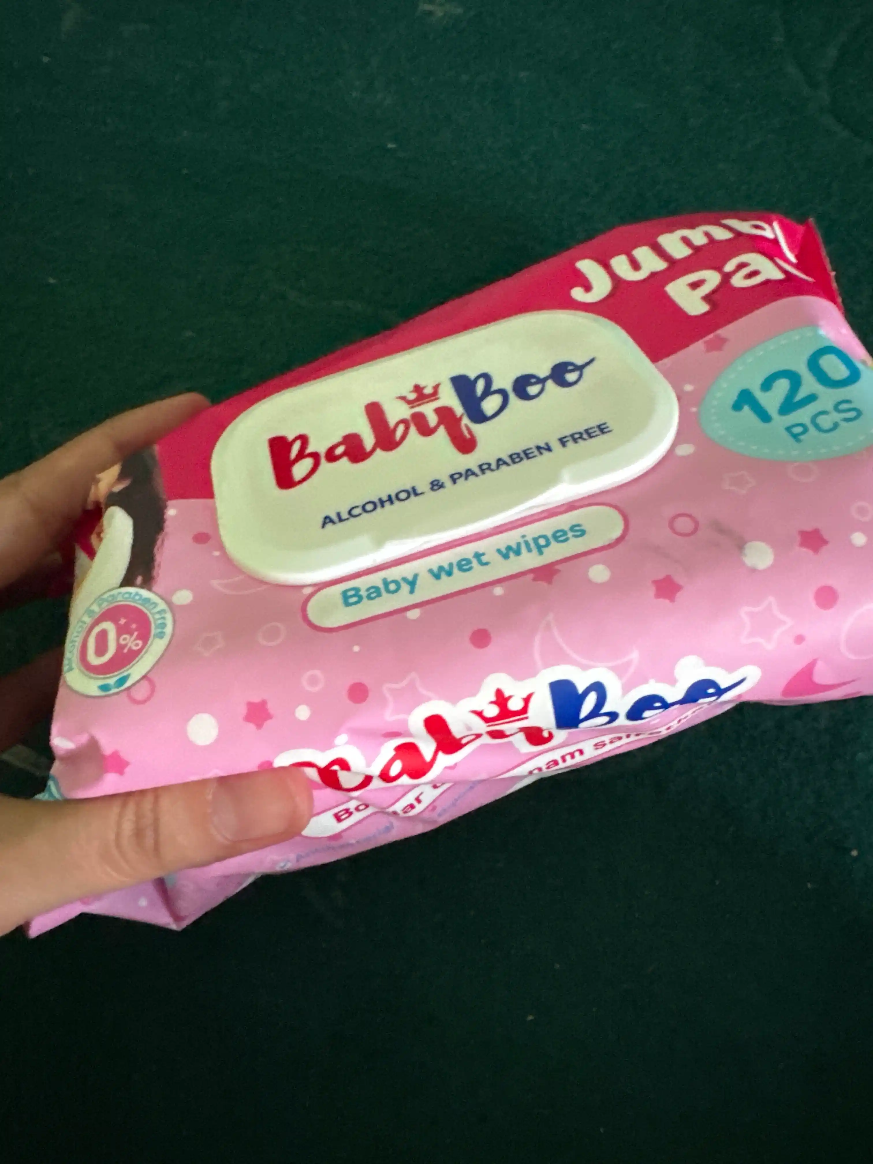 Nam salfetkalar BabyBoo, 120 dona