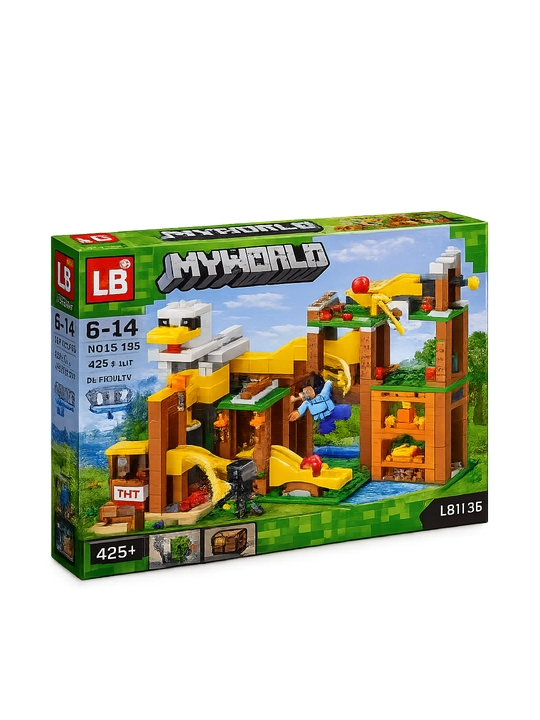 Конструктор Minecraft LB323 с шариковой трассой и фигурками, 578 деталей, подарок внутри