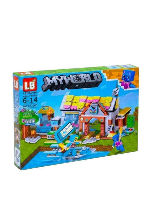 Конструктор Minecraft LB323 с шариковой трассой и фигурками, 578 деталей, подарок внутри