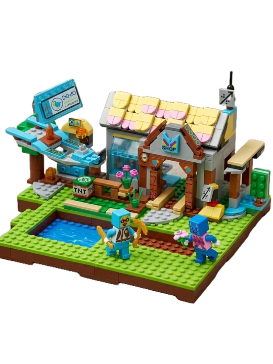 Конструктор Minecraft LB323 с шариковой трассой и фигурками, 578 деталей, подарок внутри