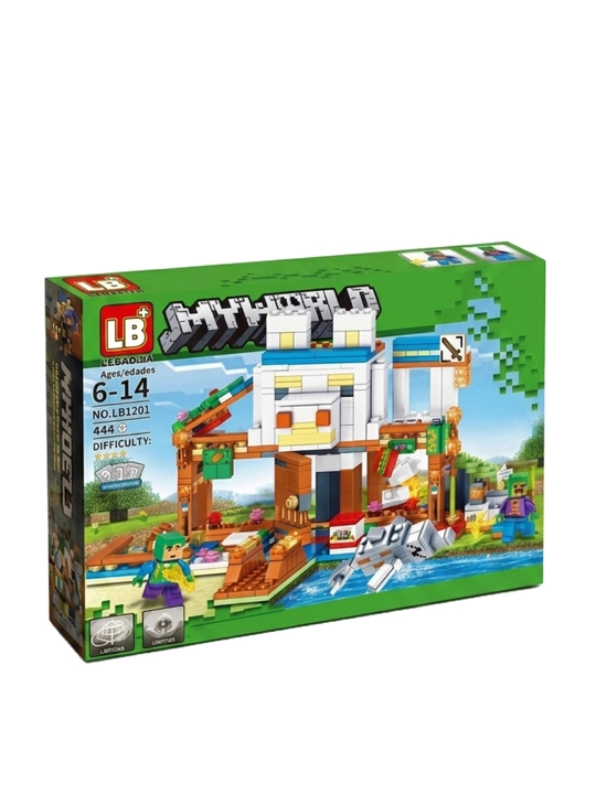 Конструктор Minecraft LB323 с шариковой трассой и фигурками, 578 деталей, подарок внутри