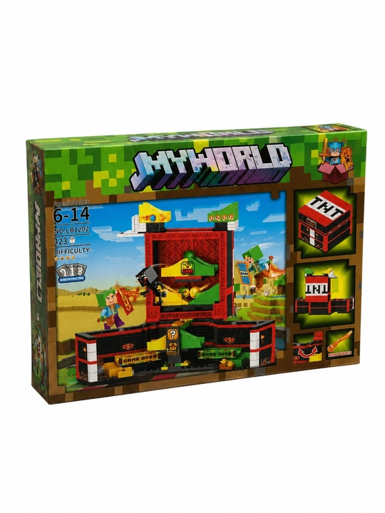 Конструктор Minecraft LB323 с шариковой трассой и фигурками, 578 деталей, подарок внутри